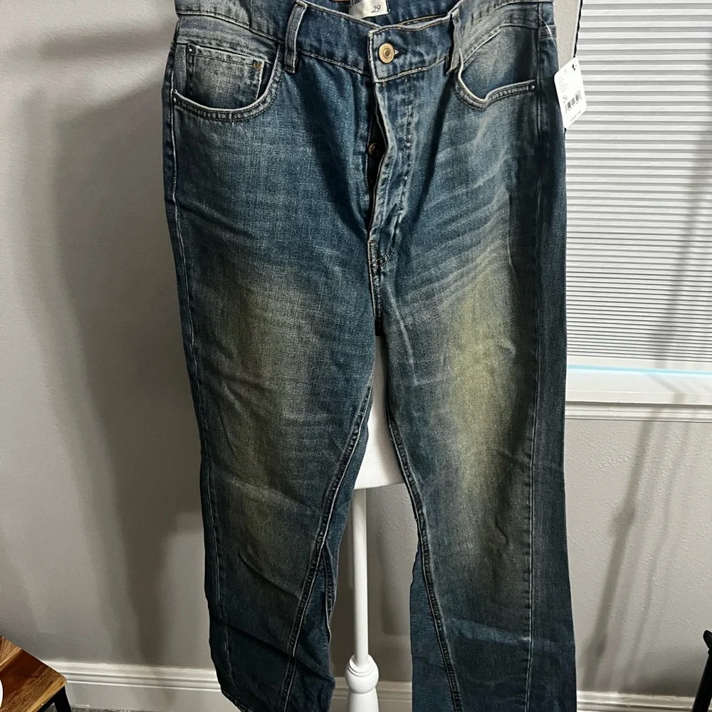 Free People SERAIN MID high  RISE SLIM
BOOT CUT NWT 29 Button Fly - Picture 5 of 13